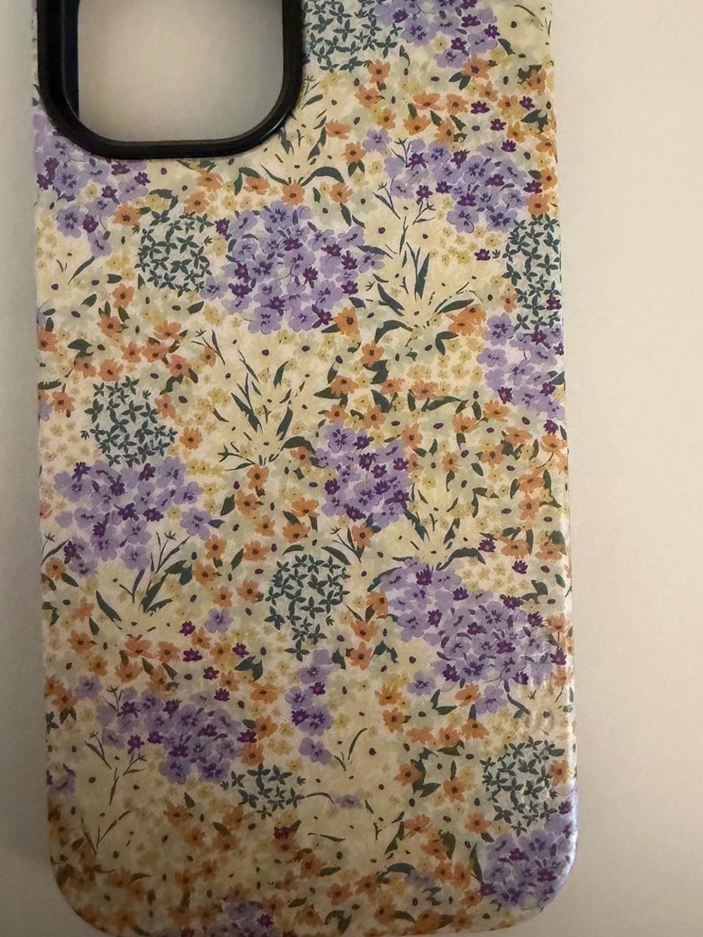 Floral Purple and Green Designer Phone Case - Elegant Protection